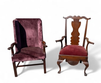 Mid Century Wing Back Chair
