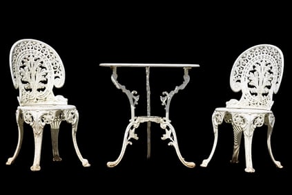 Vintage Iron Bistro Patio Set