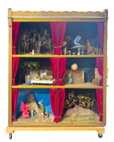 Hand Made Alice in Wonderland Diorama Curio