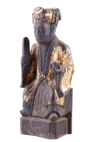 19th C. Chinese Carved Taoist Immortal Statuette