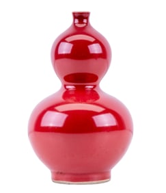 Sang De Boeuf Oxblood Double Gourd Vase