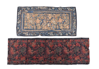 Chinese Republic Period Metal Thread Embroideries