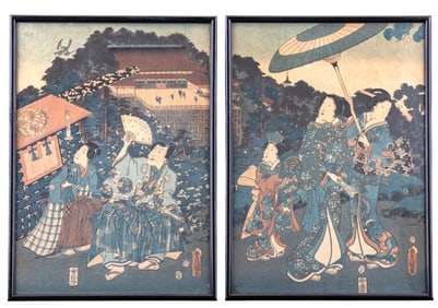 Utagawa Kunisada (1786-1865) Woodblock Prints (4)