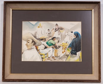 James Carlin Signed Original Watercolor