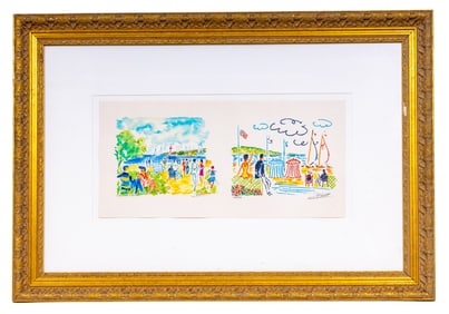 Francois Gigot Signed Ltd Ed Double Print
