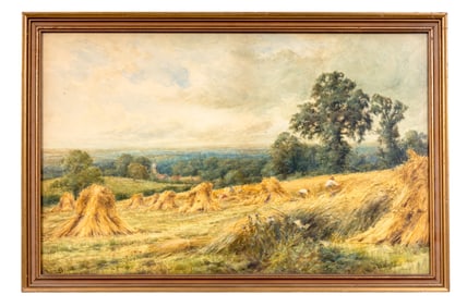Henry John Kinnaird (1861-1929) W/c, Hay Field