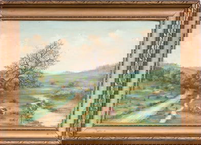 Early Oil on Board Signed "Robinson"