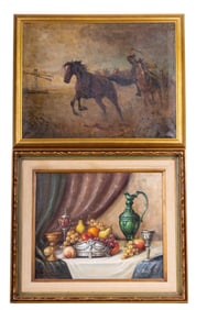 Large Signed Oil Paintings O/c (2 Pc.)
