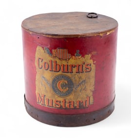 Colburn's Mustard Early Advertising Lidded Box