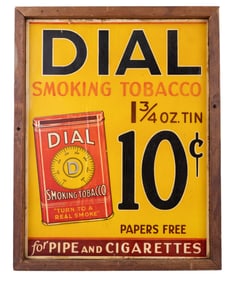 Dial Smoking Tobacco Lithograph w/ Dial Graphic