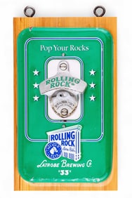 Rolling Rock "Pop Your Rocks" Bottle Opener