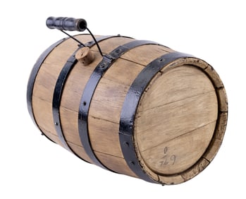 Oak Small Powder Keg Barrel