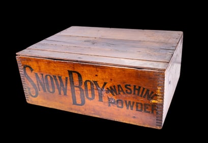 SnowBoy Washing Powder Advertising Crate