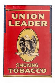 Union Leader Smoking Tobacco Tin Advert. Sign