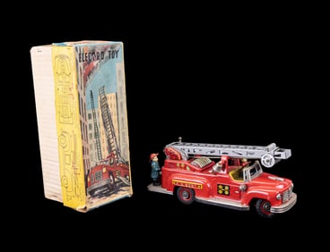 Nomura Tin Plate Electro Toy Fire Engine c. 1950s