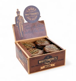 Whittemore's Cadet Shoe Polish & Retail Display