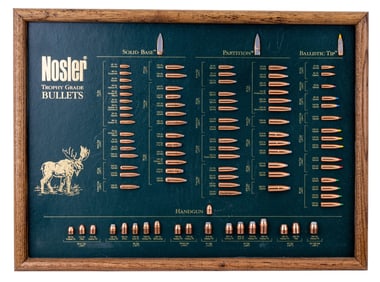 Nosler Bullet Board Advertising Sign