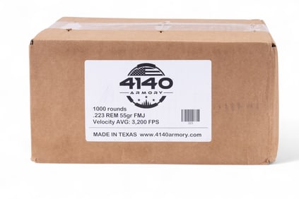 4140 Armory 223 55 gr FMJ NIB Ammunition