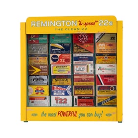 Mid Century Remington .22 Ammo Display/Ad Case