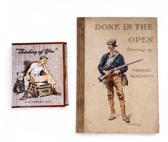 WW2 G.I. Stationary Kit and Remington Art Book