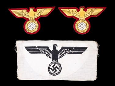 WWII German Eagle Insignia Textile, Repro Patches