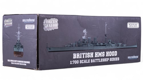 British HMS Hood Die Cast Ship Model
