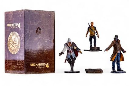 Uncharted 4 Statue, Playstation Statuettes (4 Pc)