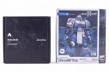 Warhammer Licensed Titus Figure, Airbrush Kit