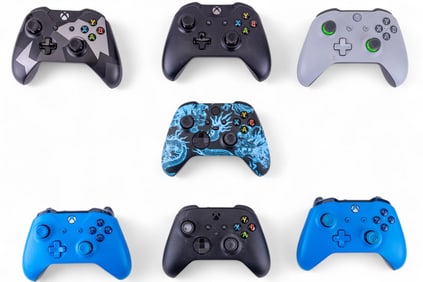 Xbox 1, Xbox 360 Controllers (7 Pc.)