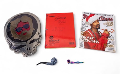 Grateful Dead Metal Art, Tobacco Pipes, Books