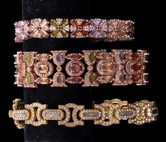 Rhinestone Bracelets and Ring