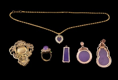 Purple Hardstone Jewelry