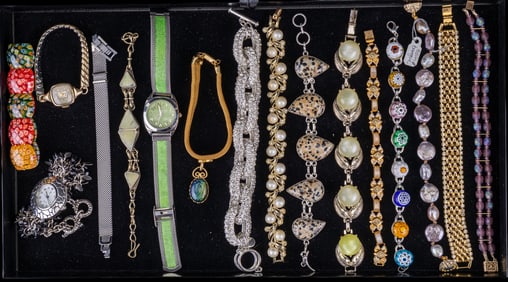 Costume Jewelry Bracelets, GF, Ladies Watches
