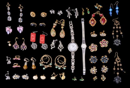 Trifari, Napier, Brighton, Costume Earrings, more