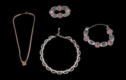 Coro Necklace Brooch Set, Trifari, other