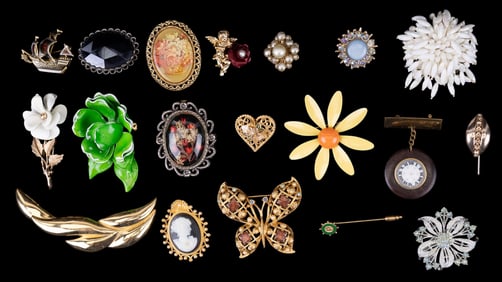 Givenchy, Berebi, Floral & more Brooches