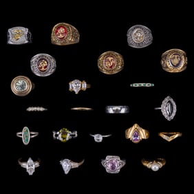 Cocktail Rings, Marine Core Rings, GF, +
