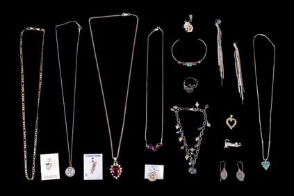 Sterling Silver Jewelry, Charms Grouping