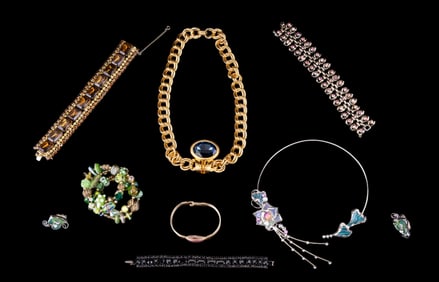 Rhinestone Bracelets and Necklaces