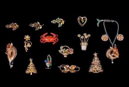 Franz Porcelain Jewelry and Other Brooches