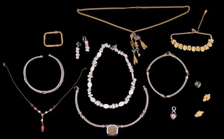 Stone and Pearl Costume Jewelry