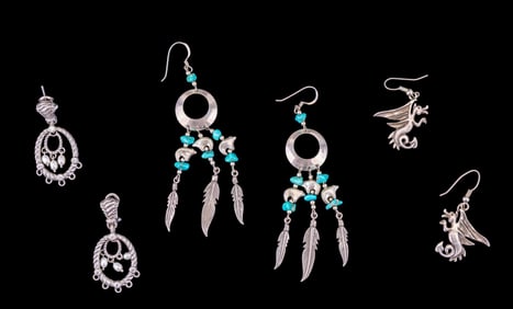 Judith Ripka and Other Sterling Earrings