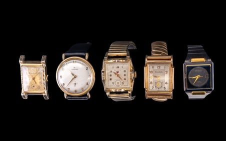 Movado, Bulova, Benrus, Hamilton Wrist Watches