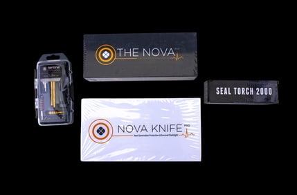 Survival Flashlight, Pistol Cleaning Kit & More