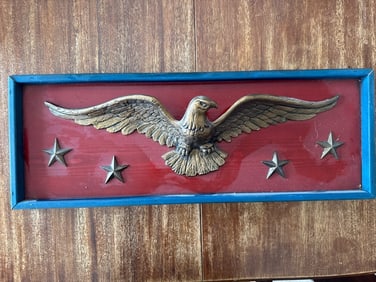 Wood and Composite Patriotic Eagle Plaque