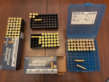 Boxed 44 Mag Defense Ammunition