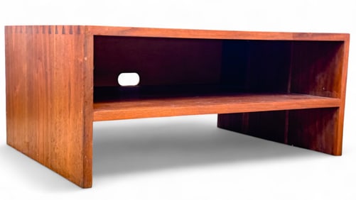 Midcentury Modern Solid Wood Shelving Unit
