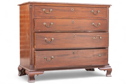 Philadelphia 18th C Chippendale Chest
