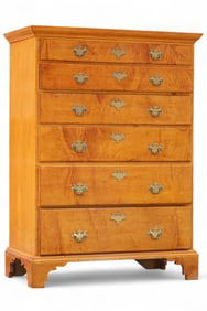 Bird's Eye Maple Fine Cabinet Made Signed Chest