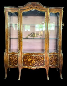 Antique Louis XV Style China Cabinet